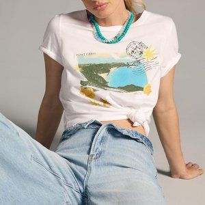 Maeve by Anthropologie Postcard Graphic Tee